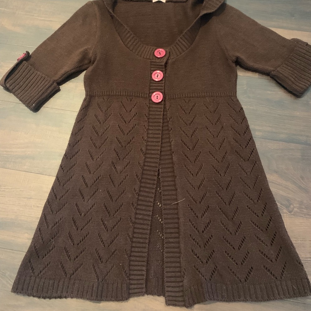 Long Hooded Cardigan